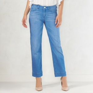 LC Lauren Conrad Cropped High-Waisted Jeans